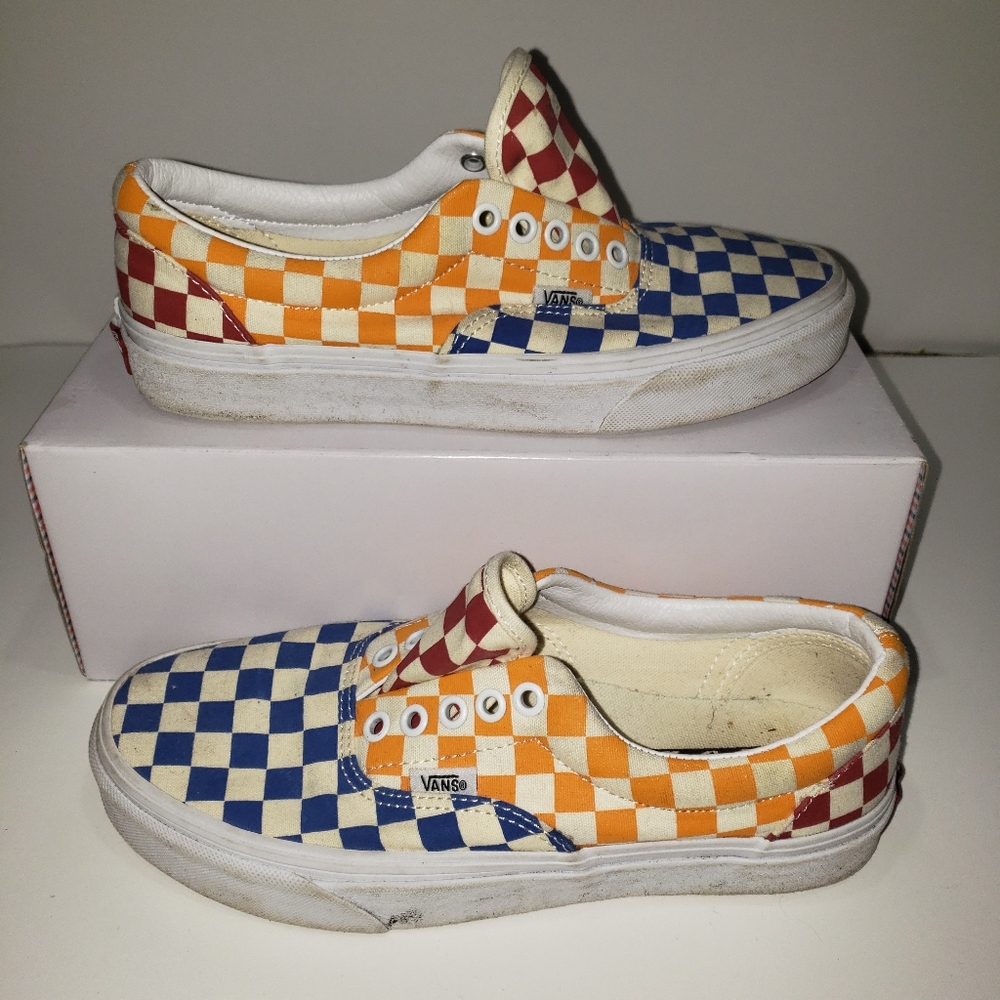 Checkered Multi Color Vans